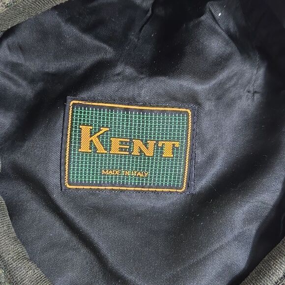 Kent Vintage Green Tweed Newsboy Cap Made in Italy - Picture 6 of 6